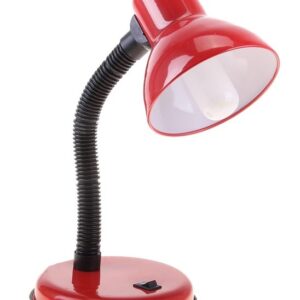 Настольная лампа с кнопкой «Ред», красная